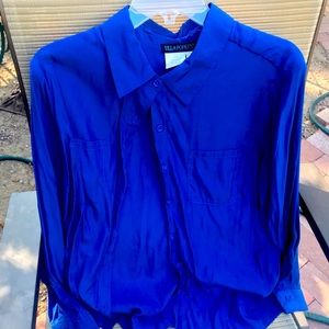 Dress blouse with elegant trim
